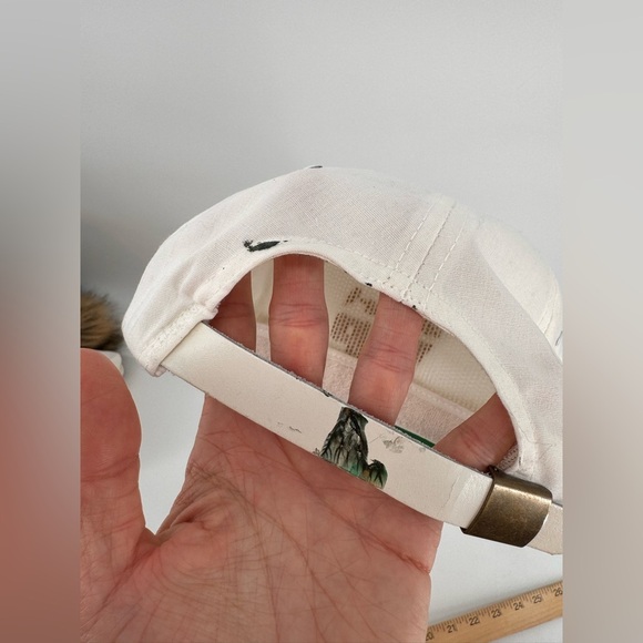 Vintage Trucker Hat Cap Gold Embroidered USA Captain 80s 90s CAT Caterpillar VIP - Picture 4 of 7